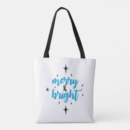 Merry & Bright Tote Bag (Achterkant)