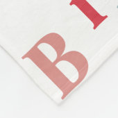 Merry & Bright typografie lichte kleur Fleece Deken (Hoek)