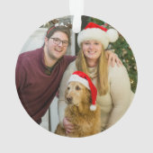 Merry & Bright typografie lichte kleur Ornament (achterkant)