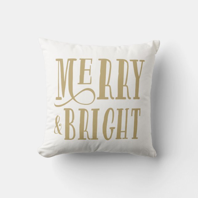 Merry & Bright | Vakantie-Sierkussen Kussen (Voorkant)