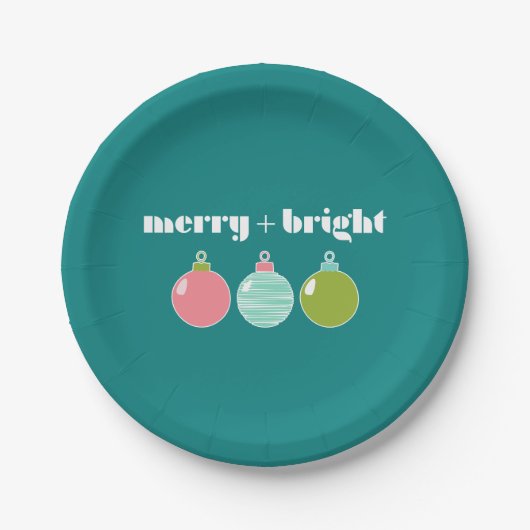 Merry + Bright Vakantiepapier Bord (Voorkant)