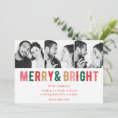 Merry Bright Verloving koninklijk kerstfeest Feestdagenkaart (Staand voorkant)