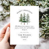 Merry & Bright – Waterverf Forest Kerstmis Kaart