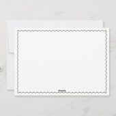 Merry & Bright Wavy Modern Minimal 4 Fotocollage Feestdagenkaart (Achterkant)