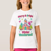 "Merry & Bright Winter Wonderland" T-shirt (Voorkant)