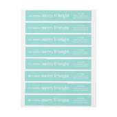 Merry & Bright Wrap rond Adresetiketten (Vel)