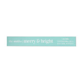 Merry & Bright Wrap rond Adresetiketten (Individueel)
