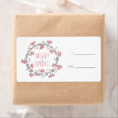 Merry & Bright Wreath Etiket (Insitu)