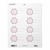 Merry & Bright Wreath Etiket (Full Sheet)