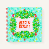 Merry & Bright Wreath Notitieboek (Voorkant)