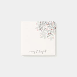 Merry & bright Xmas mistletoe Post-it® Notes