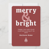 Merry & Bright Zakelijke Kerstkaart (Voorkant)