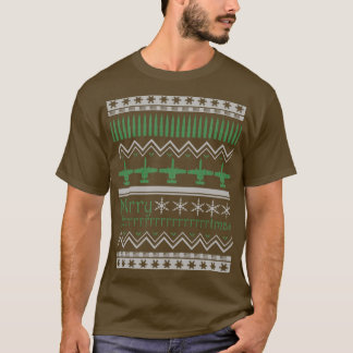 Merry Brrrrrrrtmas A10 Warthog Ugly Christmas Swea T-shirt