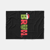 Merry Bruh Christmas Family Matching Pajama Santa Fleece Deken (Voorkant (Horizontaal))