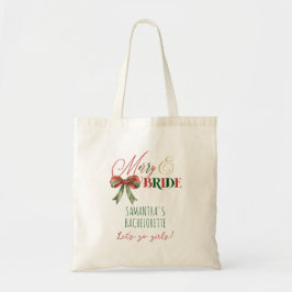 Merry & Bruid Winter Kerst Bruid Meisjes Uitje Tote Bag