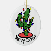 Merry Cactus Keramisch Ornament (Rechts)