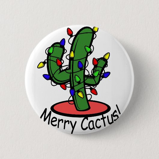 Merry Cactus Ronde Button 5,7 Cm (Voorkant)