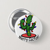 Merry Cactus Ronde Button 5,7 Cm (Voorkant /achterkant)