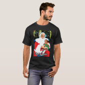 Merry Cagemas Santa Knee Nicolas Cage Kerstmis818 T-shirt (Voorkant volledig)