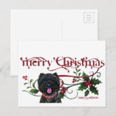 Merry Cairn Christmas Feestdagenkaart (Voorkant / Achterkant)