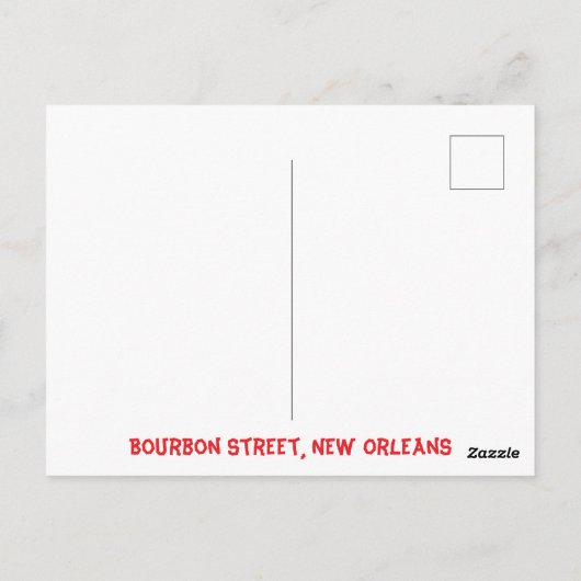 Merry Cajun Kerstmis Briefkaart (Achterkant)