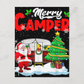 Merry Camper Kerstkerstkerstkerstman Camping Truck Informatiekaartje (Achterkant)