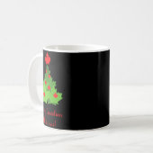 Merry Canadian Maple Leaf Flag Christmas  Koffiemok (Voorkant links)