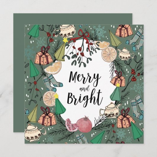 Merry card (Voorkant / Achterkant)