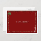 Merry card feestdagenkaart (Voorkant / Achterkant)