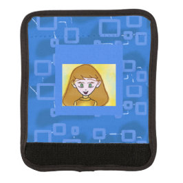 Merry Cartoon Blue Geometrische Bagagehandgreep Wr Handvat Beschermer