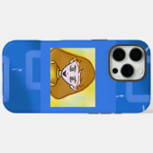 Merry Cartoon Blue Geometrische iPhone / iPad hoes (Achterkant (horizontaal))