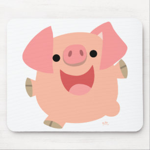 Merry Cartoon Pig mousepad Muismat