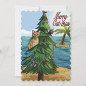 Merry Cat-Mas Feestdagenkaart (Voorkant)