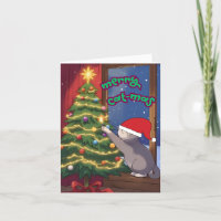 Merry Cat-mas Schattige ontwerp