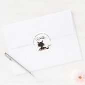 Merry Catmas | Adreslabels voor kerstretourzending Ronde Sticker (Envelop)