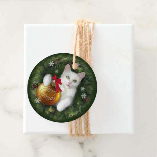 Merry Catmas Bedankjes Labels (In situ)