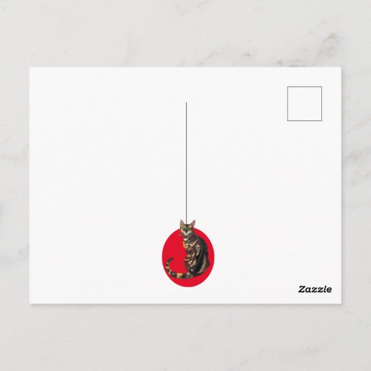 Merry Catmas, bengaals Briefkaart van katten (Achterkant)