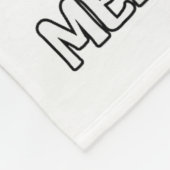 Merry Catmas Bigfoot And Lights Santa Hat Funny Ca Fleece Deken (Hoek)