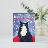 Merry Catmas Briefkaart (Staand voorkant)