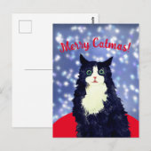 Merry Catmas Briefkaart (Voorkant / Achterkant)