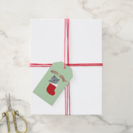 Merry Catmas Cadeaulabel