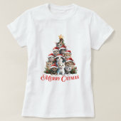 Merry Catmas Cat Christmas Tree T-shirt (Design voorkant)