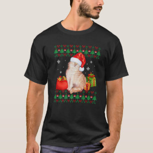 Merry Catmas Cat Ugly kerstkat mam papa T-shirt