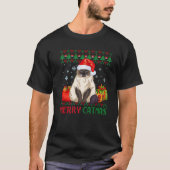 Merry Catmas Cat Ugly Kerstmis Himalayan mam Pap T-shirt (Voorkant)