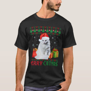 Merry Catmas Cat Ugly Kerstmis Turkse Angora Mam T-shirt