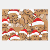 Merry Catmas Cats Ugly KerstSweater Inpakpapier Vel (Voorkant 3)