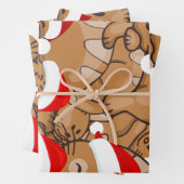 Merry Catmas Cats Ugly KerstSweater Inpakpapier Vel (In situ)