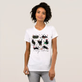 Merry Catmas Christmas Cat Chaos Funny T-shirt (Voorkant volledig)
