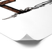 MERRY CATMAS, Cute Cat kerstcadeau, X-mas Cat Poster (Hoek)