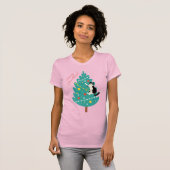 Merry Catmas - Een Spinnende kerstklim T-shirt (Voorkant volledig)